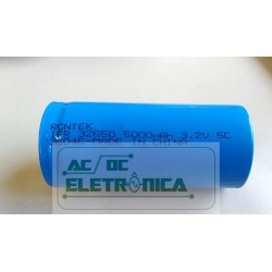 Bateria recarregável 3,2V 5000mAh Li Fe PO4 5C - 33mmx70,43mm