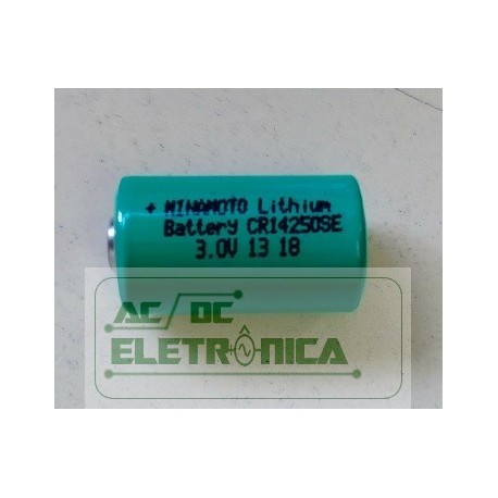 Bateria 3v 1/2AA 750mAh lithium CR14250SE - 14x25mm