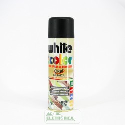 Tinta spray preto fosco 340ml White color - ORBI