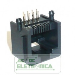 Conector RJ45 8 via modular fêmea