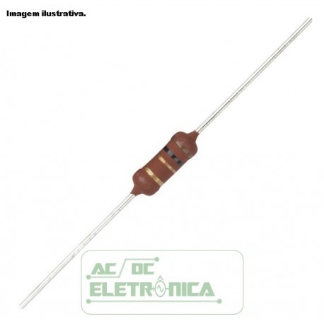 Resistor 47R 2W 5% - Amarelo roxo preto dourado