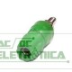 Borne 4mm 25Amp verde B160