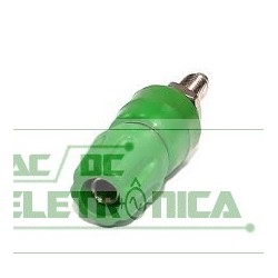 Borne 4mm 25Amp verde B160