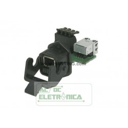 Conector adaptador modular RJ45 hibrido - PN 09452251300 - Harting