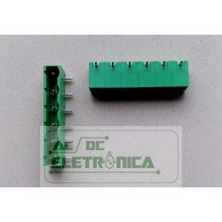 Conector STLZ960 (tipo) 06 vias 90º 7.62mm PCI