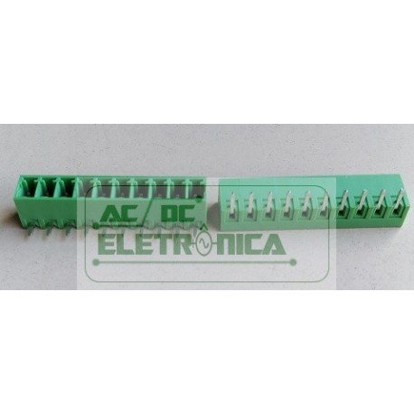 Conector 10 vias 3.50mm PCI - GSP002RC-3.50-10p(ECH350R-10p)