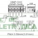 Conector 04 vias 3.81mm 90º PCI - GSP002RC-3.81-04p