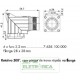 Conector circular painel macho 6 pinos 90º M23 4x3,2mm - 7593289813464