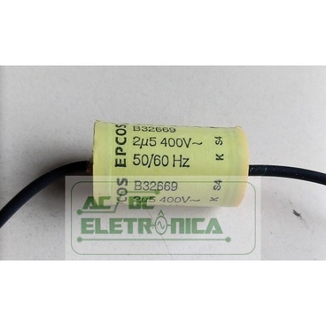 Capacitor polipropileno 2,5uf x 400v~