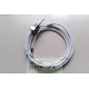 Sensor PT100 6mmx30mm 3 fios rosca 1/2´´ cabo 3MT