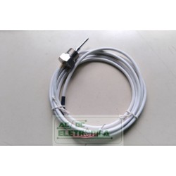 Sensor PT100 6mmx30mm 3 fios rosca 1/2´´ cabo 3MT