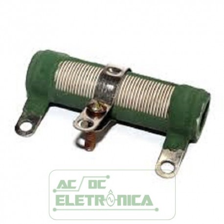 Resistor 40R 25W ajustavel tubular