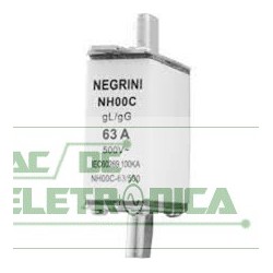 Fusivel ceramico 63A 500v gL NH 00 retardo 3AC1 018G