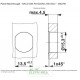 Conector circular 5 vias femea painel PCB 1694350 (1542761)