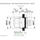 Conector circular 5 vias femea painel PCB 1694350 (1542761)