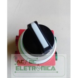 Chave seletora 2 posições 1NA 1NF 16A 750Vac 30mm VDE0660