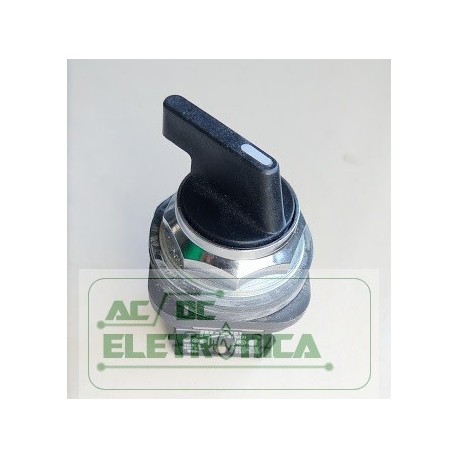 Chave seletora 3 posições fixa bloco 2NA 30mm ZB2-BE101