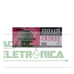 Bateria botão 3V CR2032 200mAh lithium Maxell