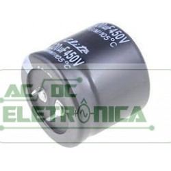 Capacitor eletrolitico 220uf 450v 105ºC 26x35mm snap