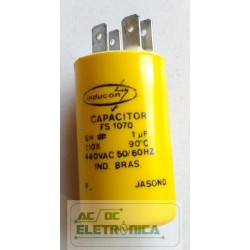 Capacitor partida 1uf x 440vca 49x27mm