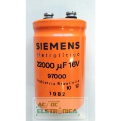 Capacitor eletrolitico 22000uf x 16v 85º Giga