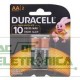 Pilha 1.5V AA Alcalina 15x50mm Duracell C/2