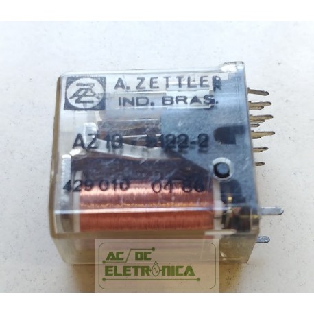 Relé AZ10 - 5122-2 4 contatos 14 pinos A.zettler