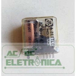 Relé 24Vcc AZ10-P4Y 700 4 contatos 14 pinos A.zettler
