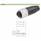 Conector circular 5 vias femea cabo 7000-78221-0000000 Murr