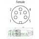 Conector circular 5 vias femea cabo 7000-78221-0000000 Murr