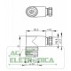 Conector circular 5 vias fêmea 90º elwika 5012 PG 9