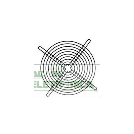 Grade p/ ventilador 180x180mm metal preto