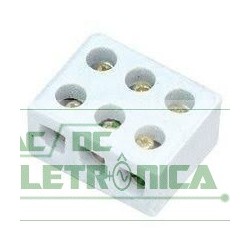 Conector porcelana 3 polos 30A 600v fio 10mm²(Sindal)