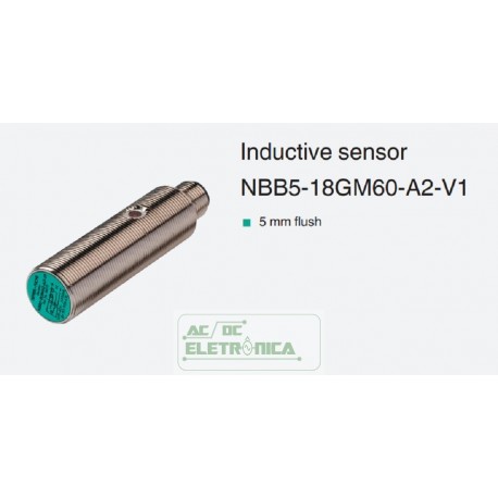 Sensor indutivo tubular 5mm 4 pinos - NBB5-18GM60-A2-V1 PEPPERL+FUCHS