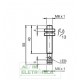 Sensor indutivo tubular 2mm 3 fios conector - NBB2-8GM40-E2-V3 PEPPERL+FUCHS