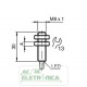 Sensor indutivo tubular 2mm 3 fios - NBB2-8GM30-E2 PEPPERL+FUCHS