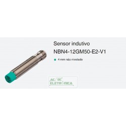 Sensor indutivo tubular 4mm 3 pinos - NBN4-12GM50-E2-V1 PEPPERL+FUCHS