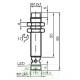 Sensor indutivo tubular 4mm 3 pinos - NBN4-12GM50-E2-V1 PEPPERL+FUCHS