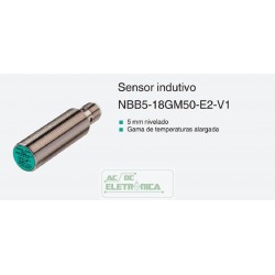 Sensor indutivo tubular 5mm 3 fios - NBB5-18GM50-E2-V1