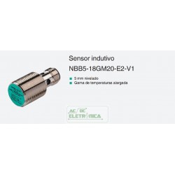 Sensor indutivo tubular 5mm 3 pinos - NBB5-18GM20-E2-V1 PEPPERL+FUCHS