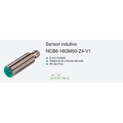 Sensor indutivo tubular 8mm 2 fios - NCB8-18GM50-Z4-V1 PEPPERL+FUCHS