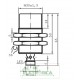 Sensor indutivo tubular 25mm 3 pinos- NBN25-30GM50-E2-V1 PEPPERL+FUCHS