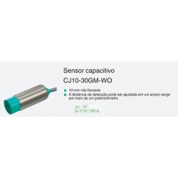 Sensor de proximidade capacitivo tubular 10mm 2 fios + terra - CJ10-30GM-WO PEPPERL+FUCHS