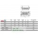 Tomada multipolar femea 06 polos 16A 380v - Inserto fêmea SMB06