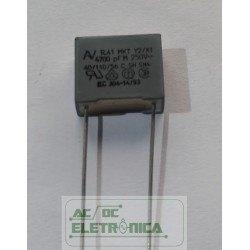 Capacitor polipropileno 4,7nf x 250v~ MKT y2/x1