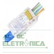 Conector RJ45 8x8 modular vazado