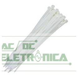 Abraçadeira C20 branca nylon 200x4,7x1,3mm