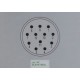 Conector circular painel macho 12 pinos 90º sinal M23 Hummel