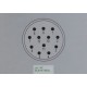 Conector circular painel macho 12 pinos 90º sinal M23 Hummel