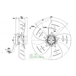 Ventilador axial 450mm 230vca - A4E450-AP01-01 - ebmpapst